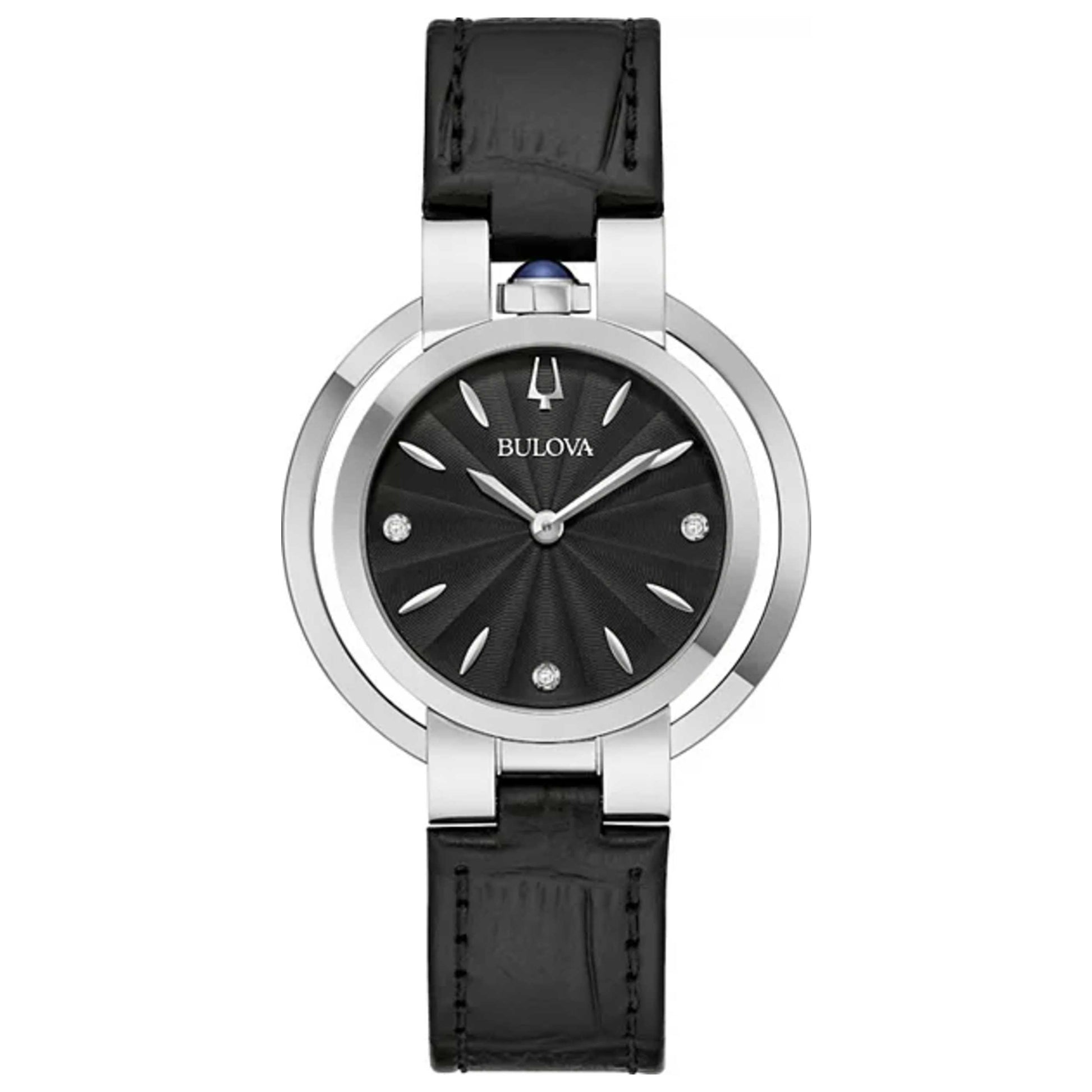 Front view of Bulova Crystal Accent Women's Quartz Watch 96P238