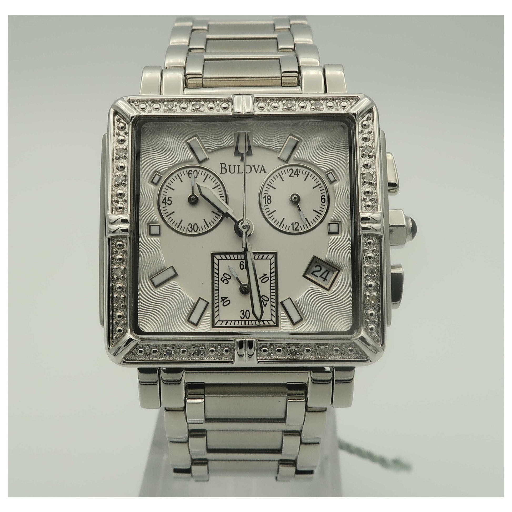 Front view of Bulova Highbridge Women's Quartz Watch 96R000-PO