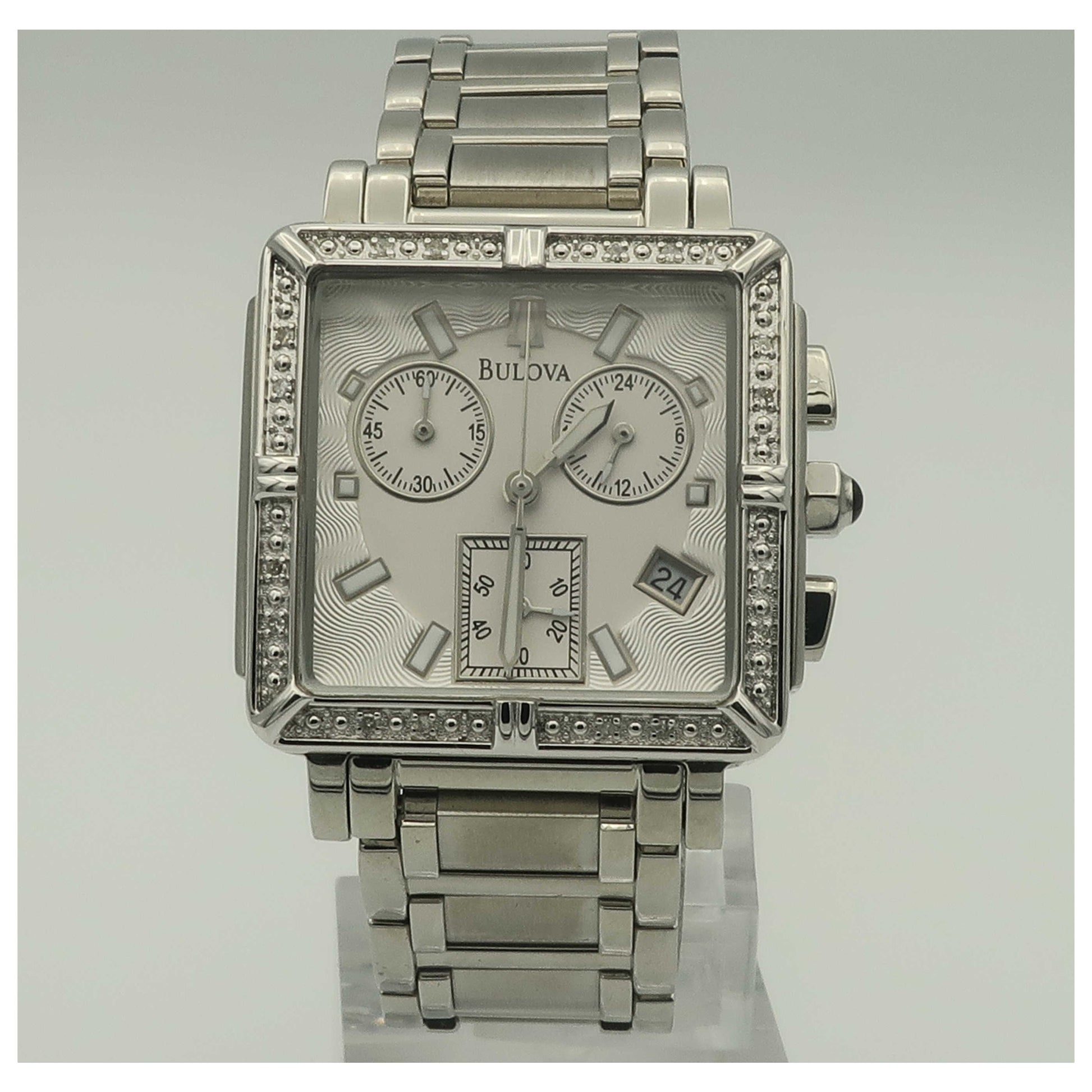 Front view of Bulova Highbridge Women's Quartz Watch 96R000-SDV