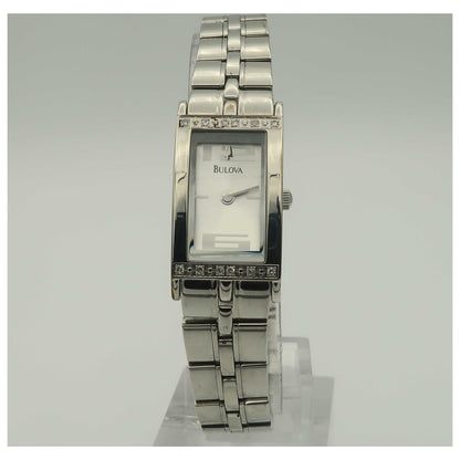 Front view of Bulova Diamonds Women's Quartz Watch 96R07-PO