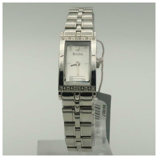 Front view of Bulova Diamonds Women's Quartz Watch 96R07-SDV
