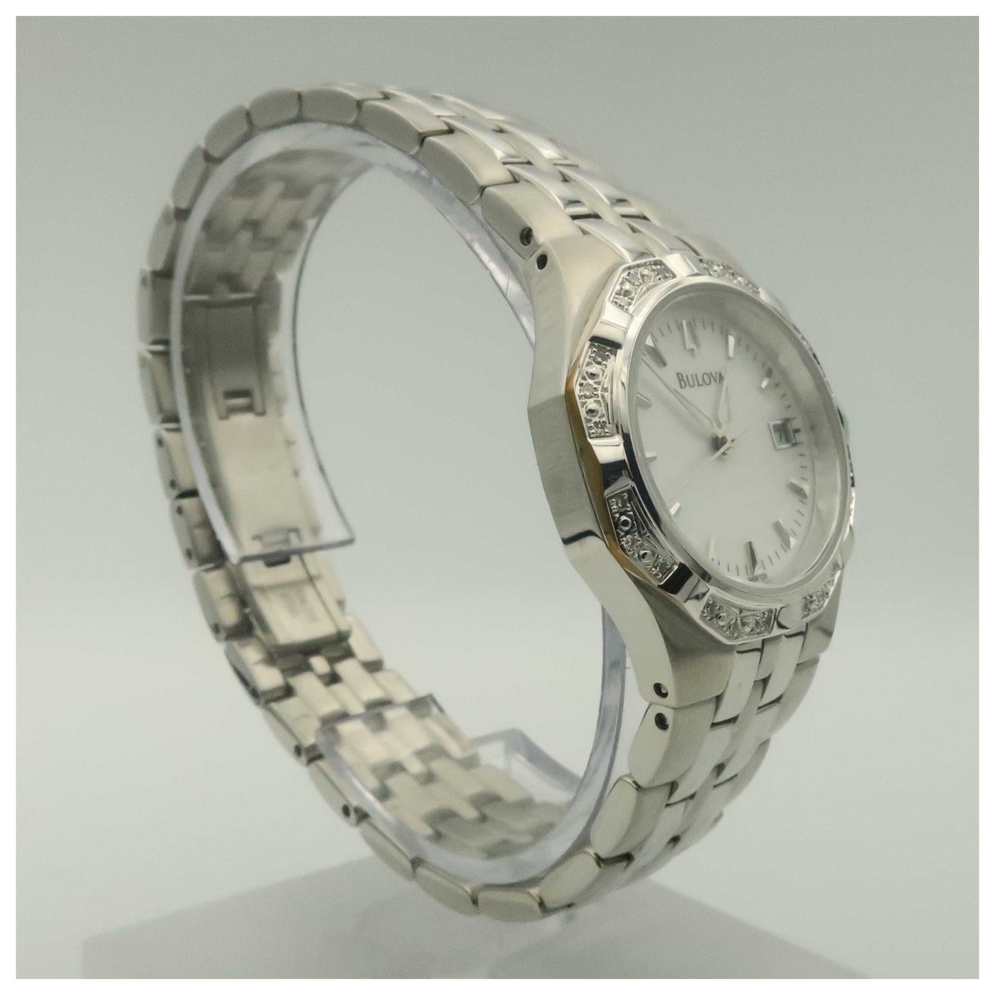 Bulova Diamonds Women's Quartz Watch 96R126-PO2 - Image #3