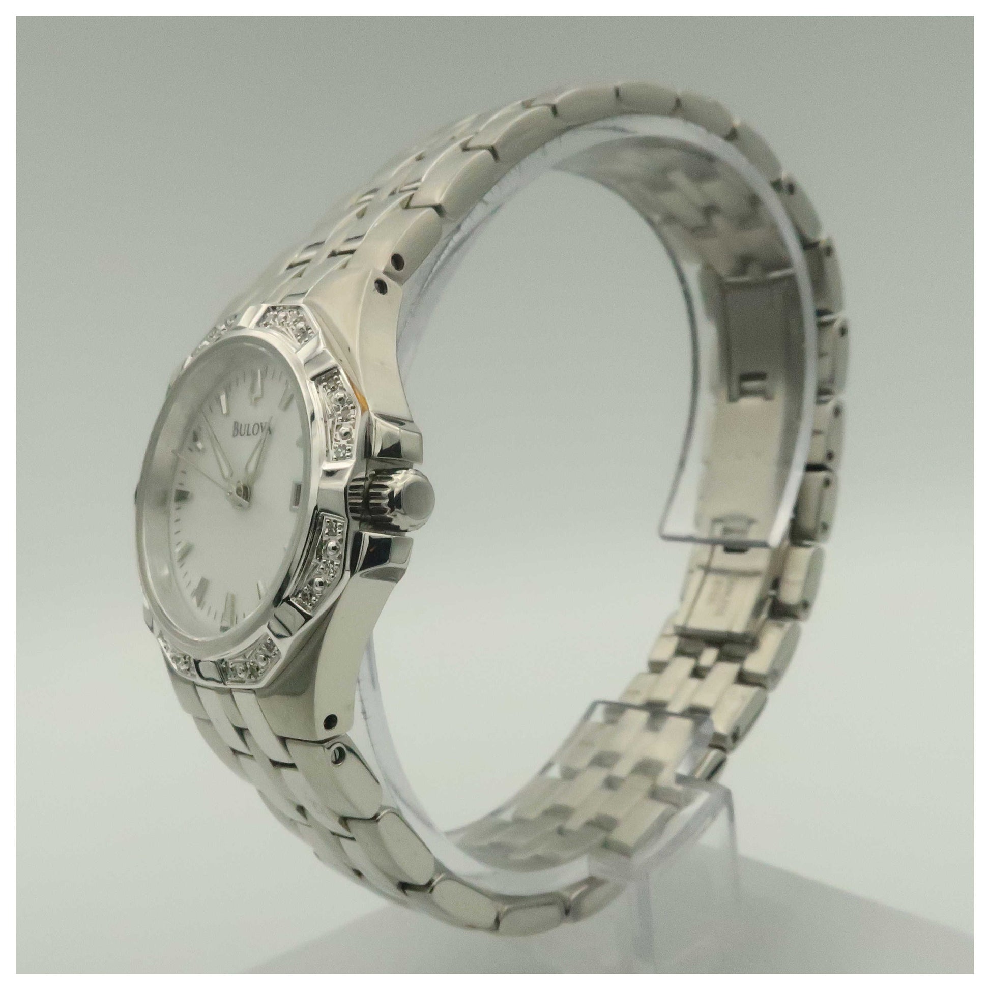 Bulova Diamonds Women's Quartz Watch 96R126-PO2 - Image #4