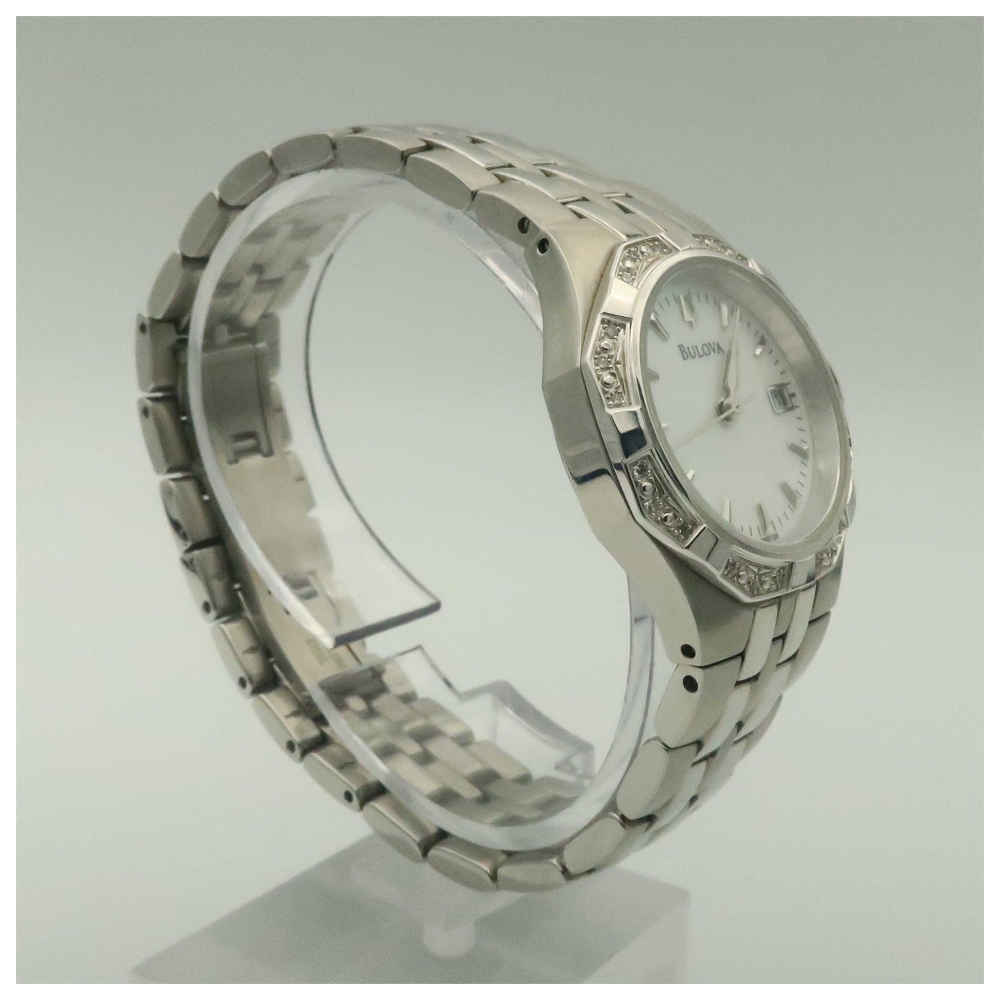 Bulova Diamonds Women's Quartz Watch 96R126-PO - Image #3