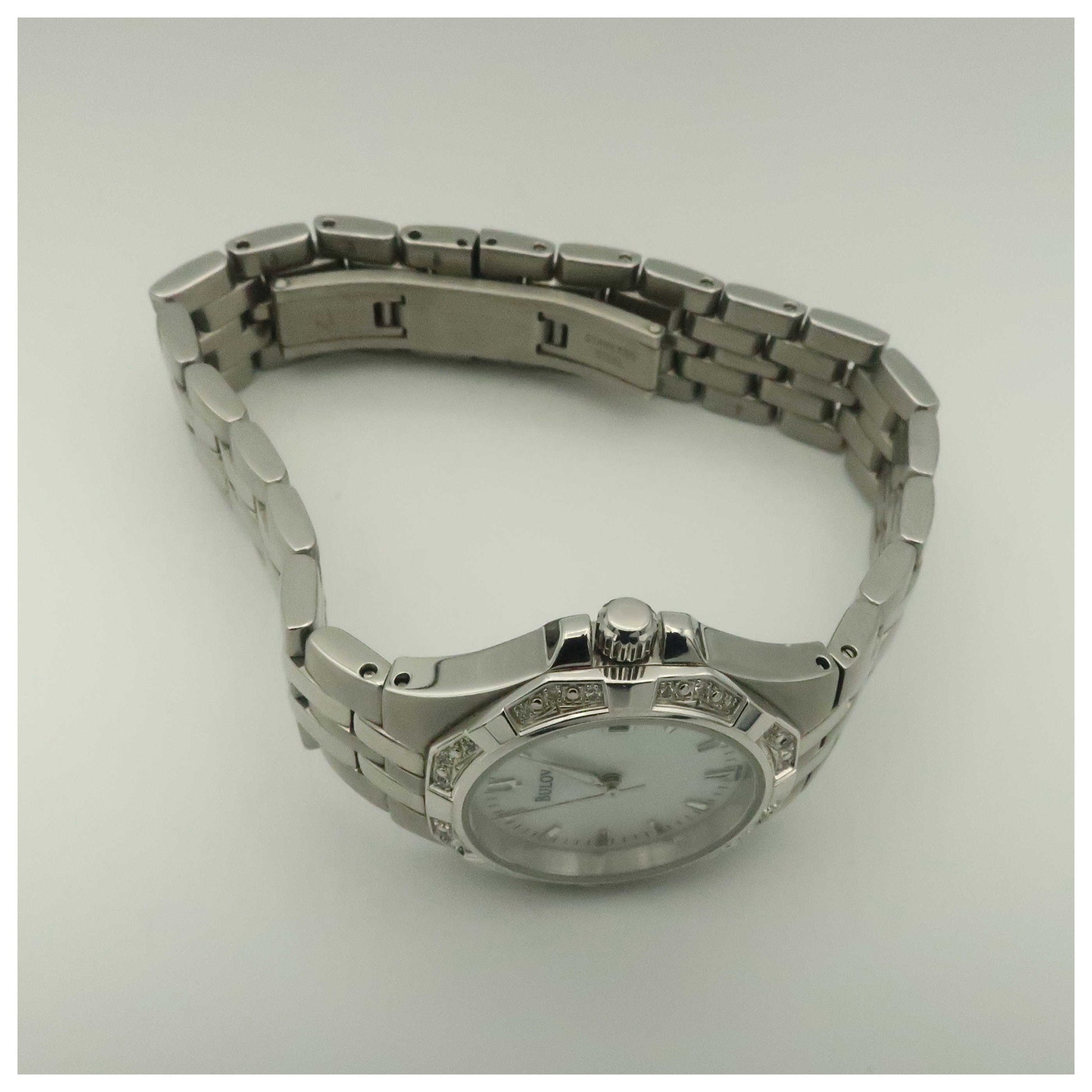 Bulova Diamonds Women's Quartz Watch 96R126-PO - Image #8