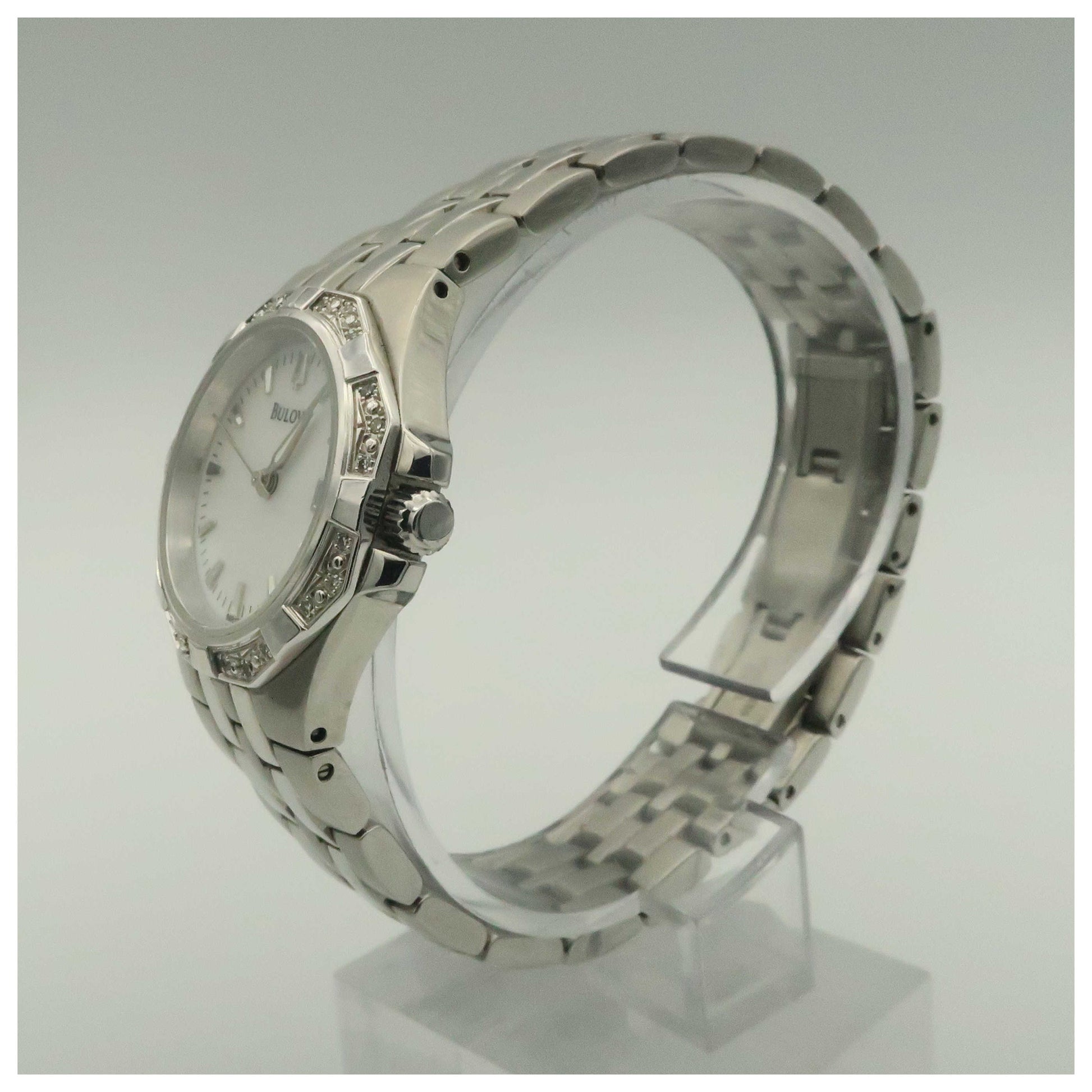 Bulova Diamonds Women's Quartz Watch 96R126-PO - Image #4