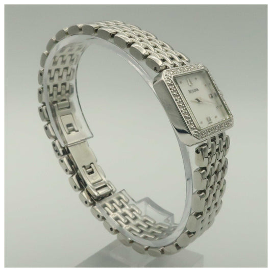 Bulova Diamonds Women's Quartz Watch 96R128-PO - Image #3