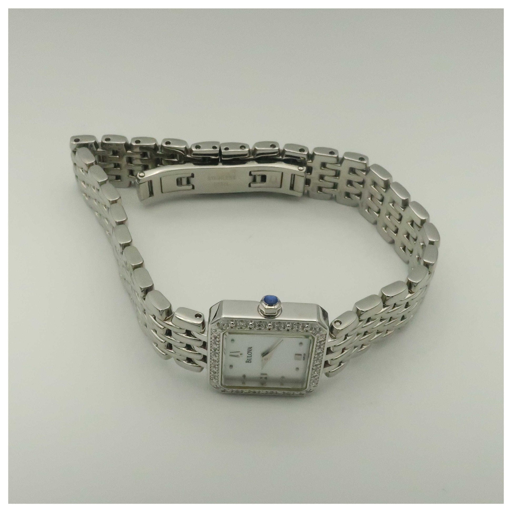 Bulova Diamonds Women's Quartz Watch 96R128-PO - Image #8