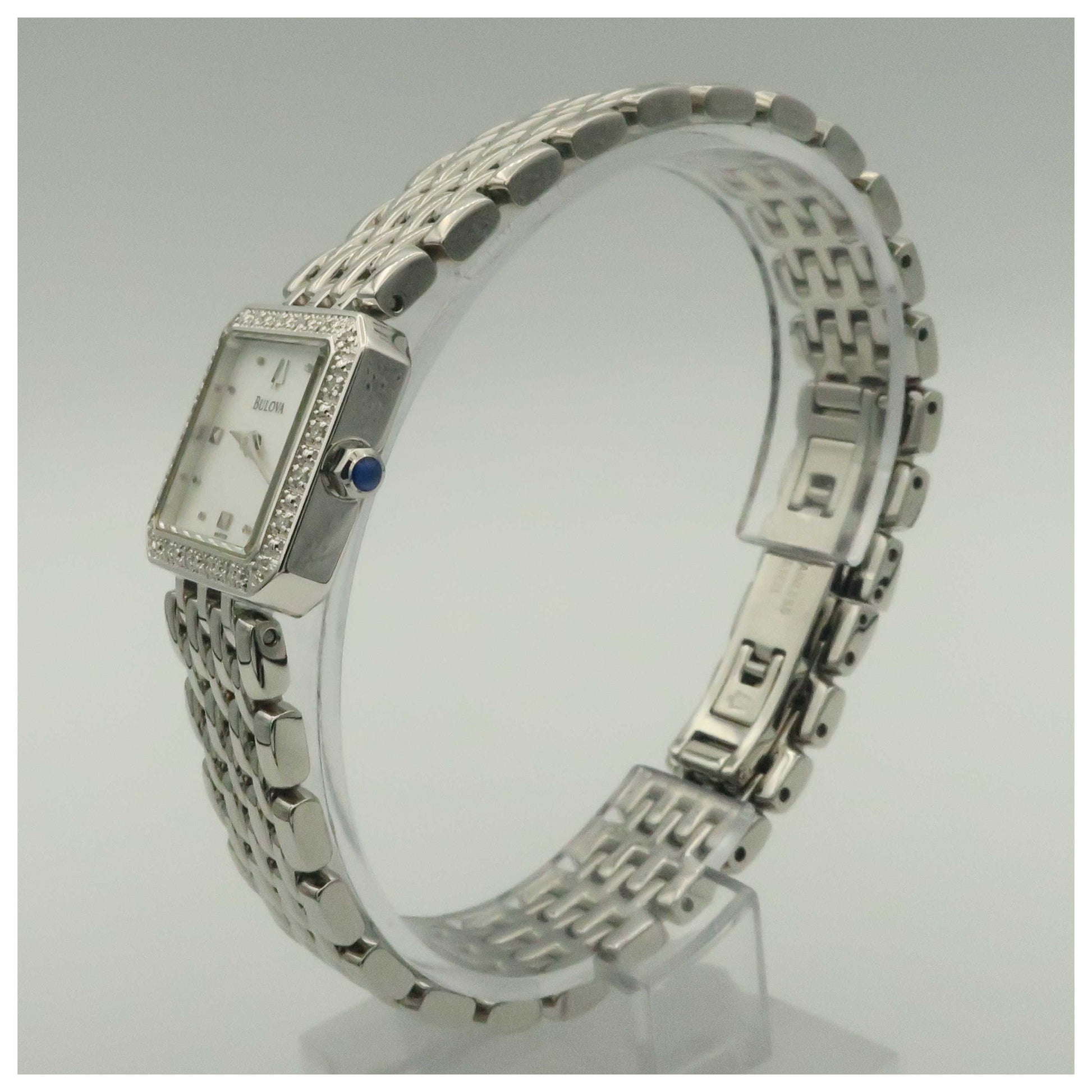 Bulova Diamonds Women's Quartz Watch 96R128-PO - Image #4