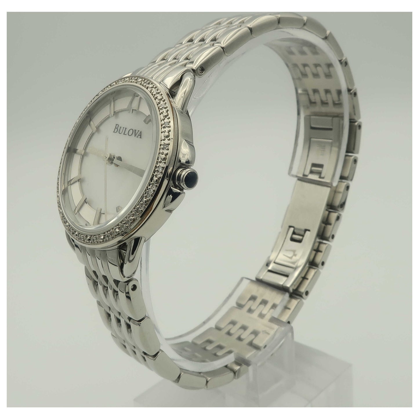 Bulova Diamonds Women's Japanese Quartz (Battery-Powered) Watch 96R146-PO - Image #4