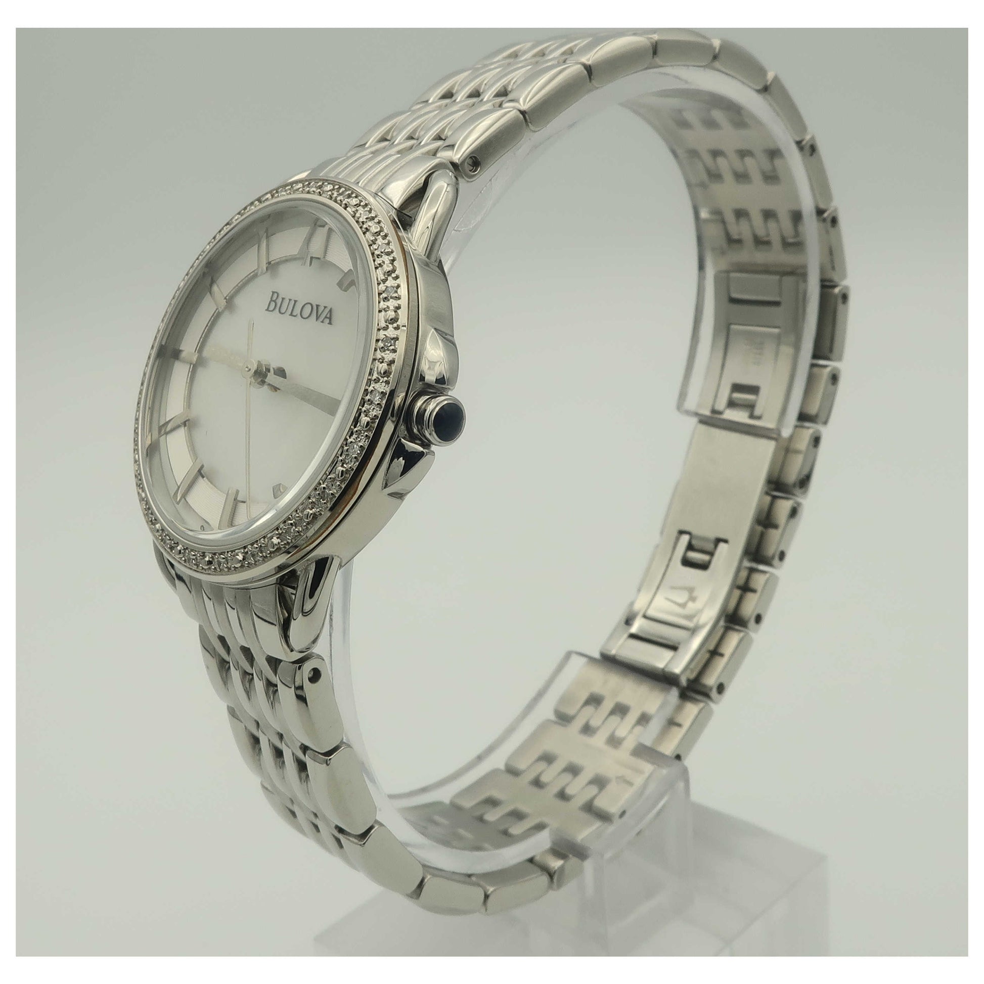 Bulova Diamonds Women's Japanese Quartz (Battery-Powered) Watch 96R146-PO - Image #4