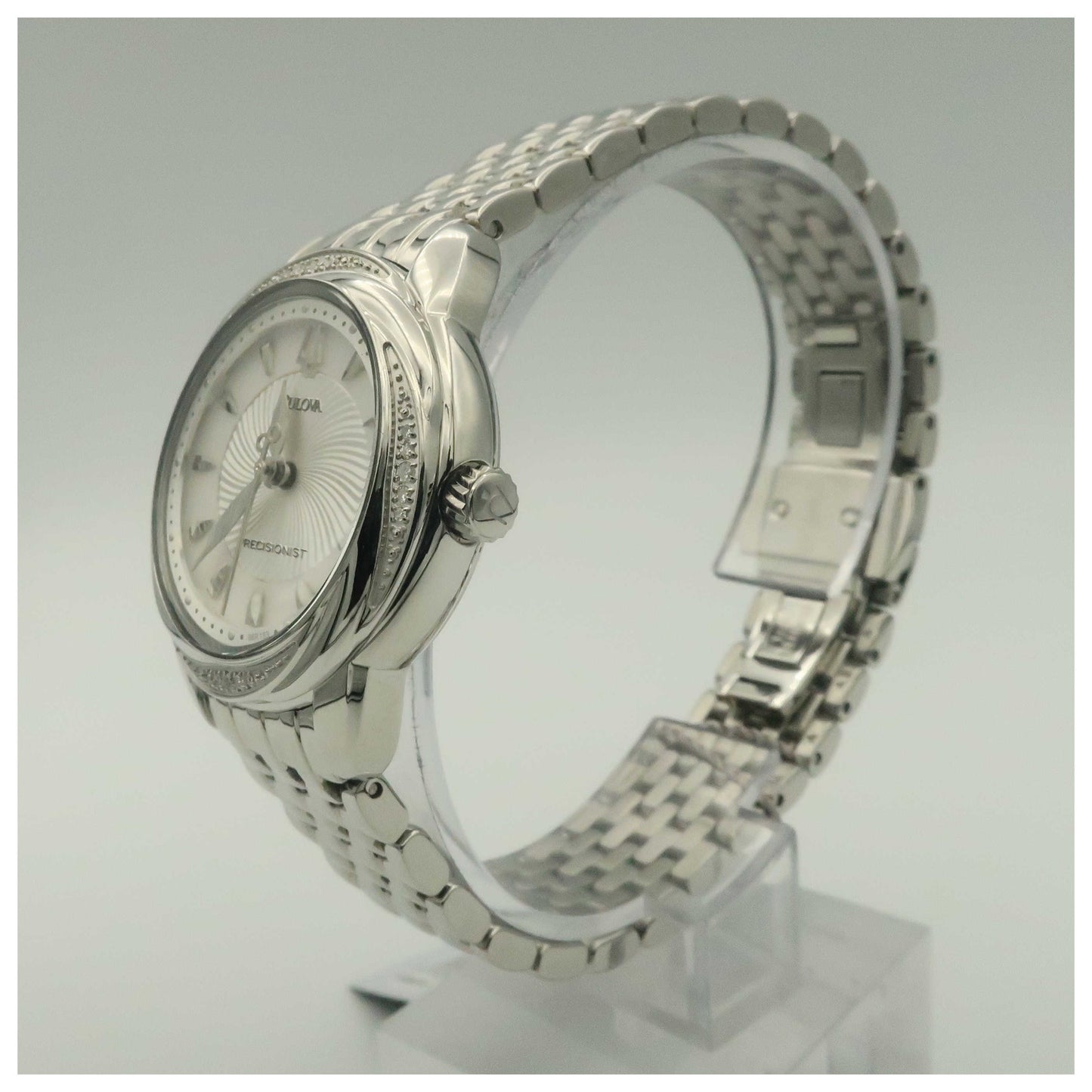 Bulova Precisionist Women's Japanese Quartz (Battery-Powered) Watch 96R153-PO2 - Image #4