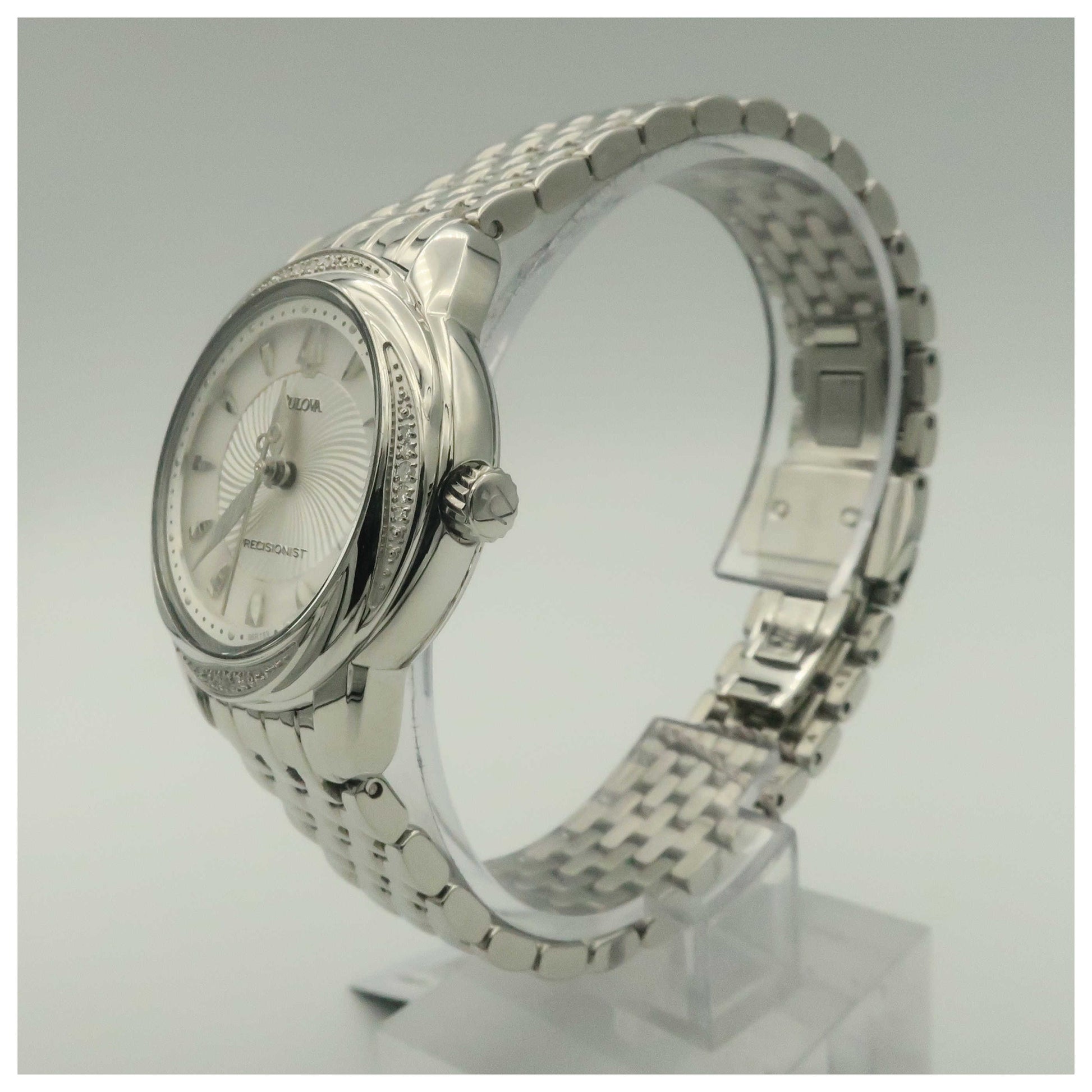 Bulova Precisionist Women's Japanese Quartz (Battery-Powered) Watch 96R153-PO2 - Image #4