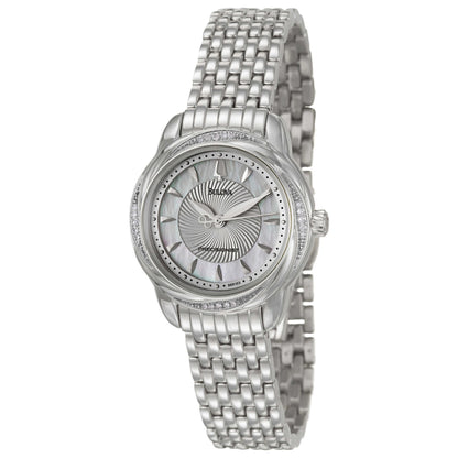 Front view of Bulova Precisionist Women's Japanese Quartz (Battery-Powered) Watch 96R153