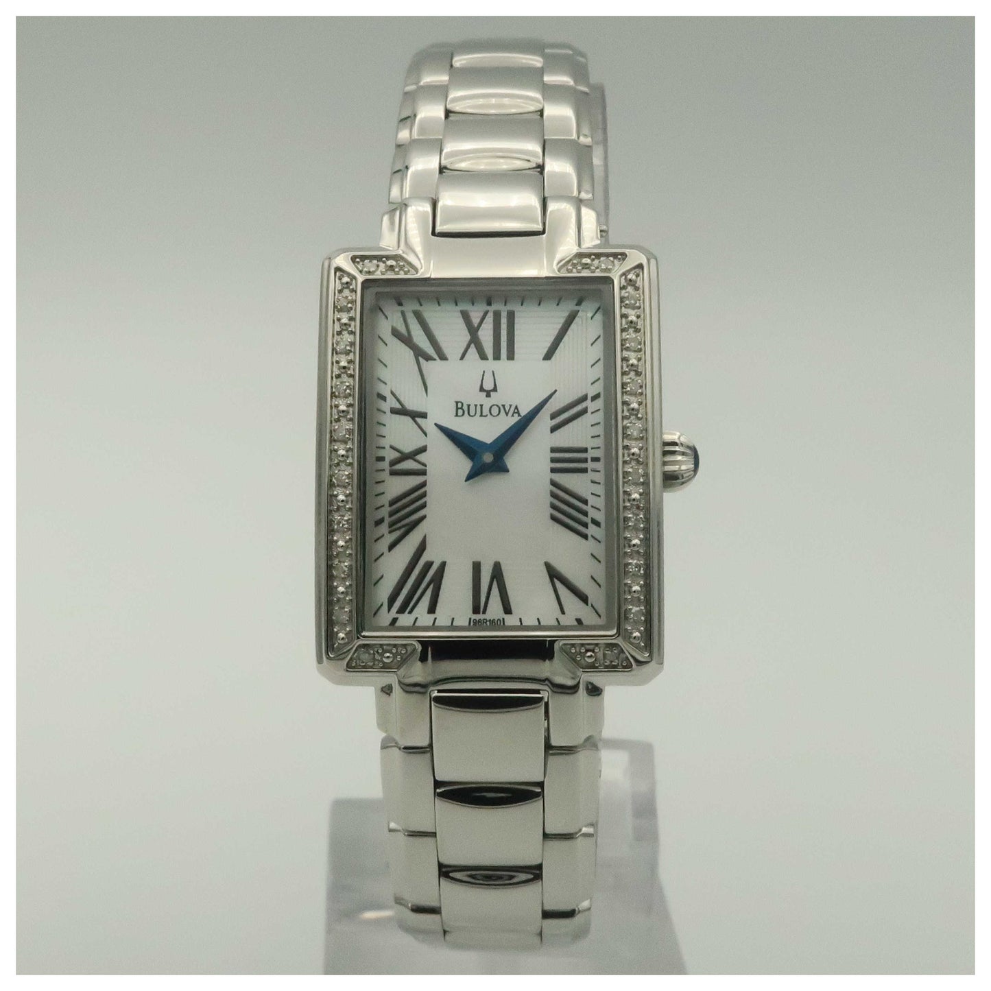 Front view of Bulova Fairlawn Women's Quartz Watch 96R160-PO