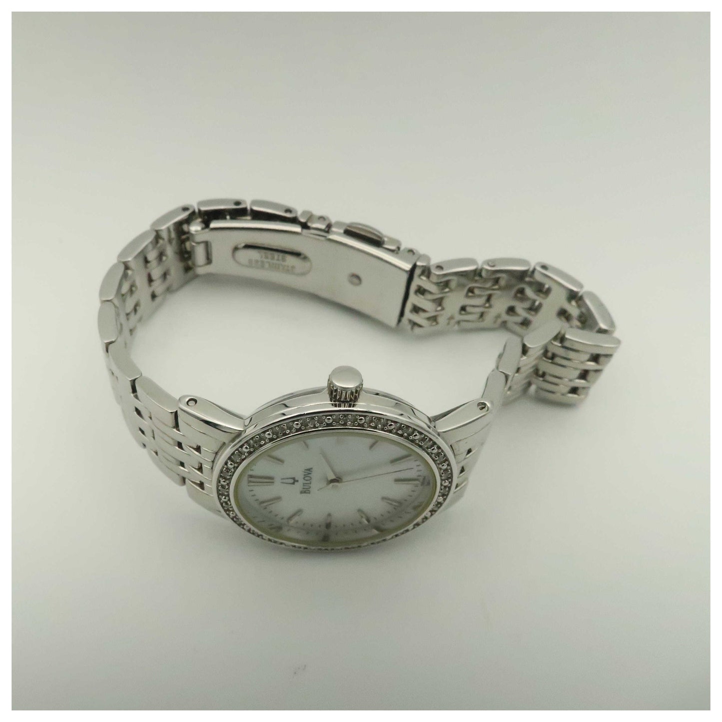 Bulova Diamonds Women's Quartz Watch 96R164-PO - Image #8