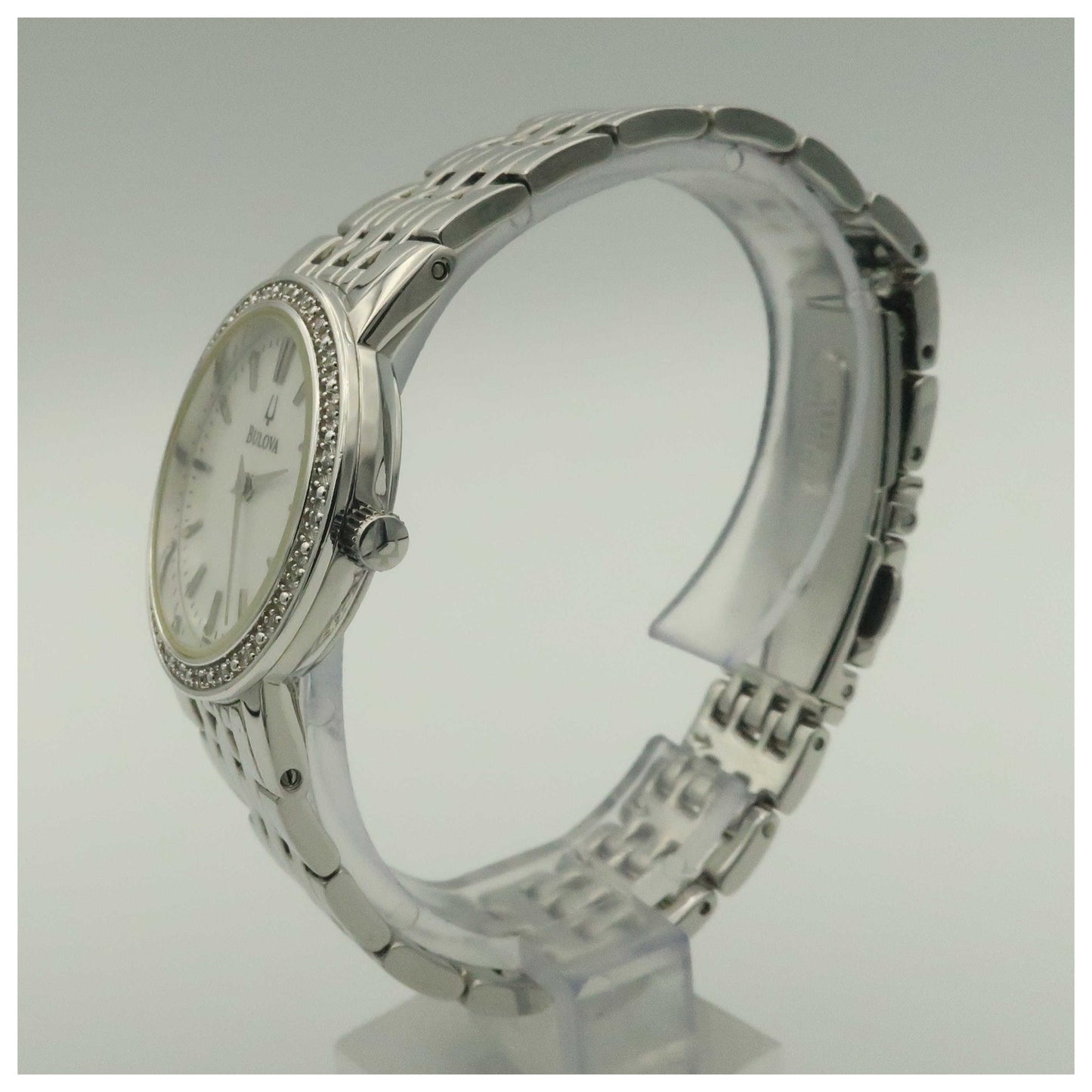 Bulova Diamonds Women's Quartz Watch 96R164-PO - Image #4
