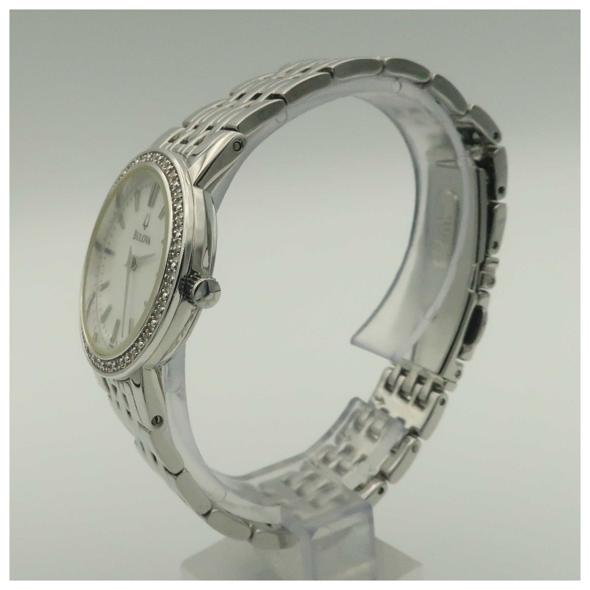 Bulova Diamonds Women's Quartz Watch 96R164-PO - Image #4