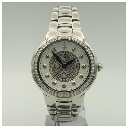 Front view of Bulova Rosedale Women's Japanese Quartz (Battery-Powered) Watch 96R168-SDV