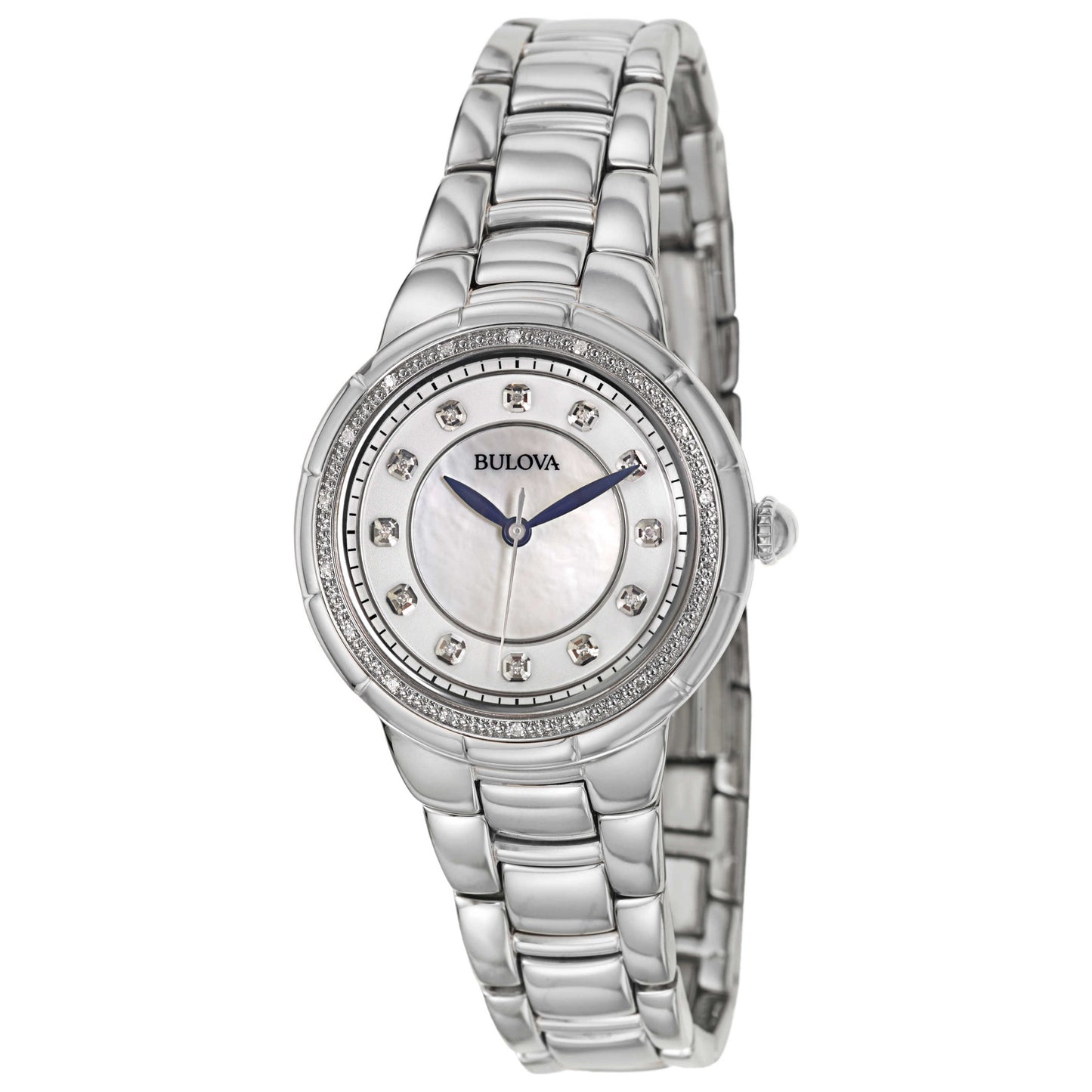 Front view of Bulova Rosedale Women's Japanese Quartz (Battery-Powered) Watch 96R174