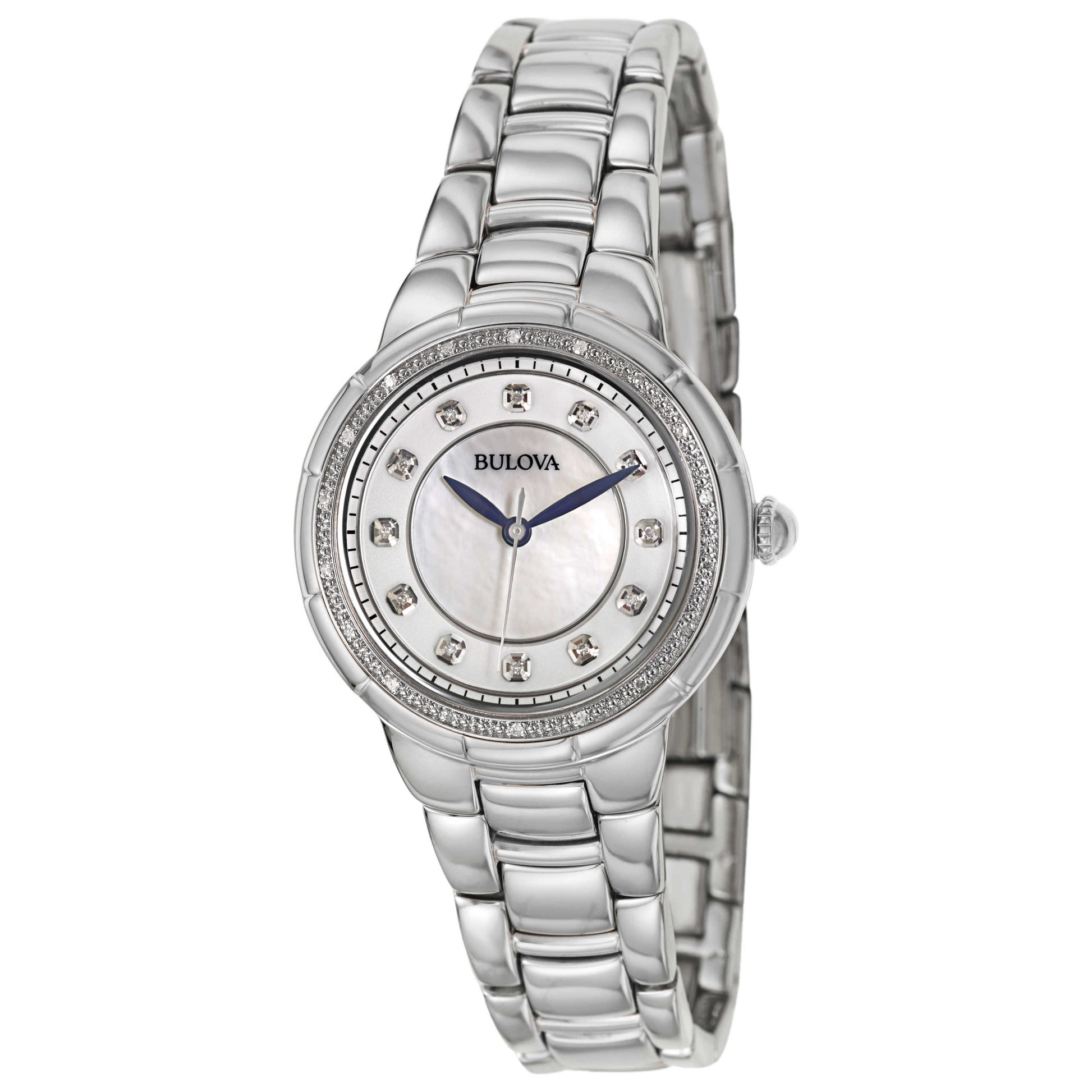 Front view of Bulova Rosedale Women's Japanese Quartz (Battery-Powered) Watch 96R174
