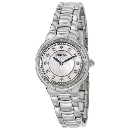 Front view of Bulova Rosedale Women's Japanese Quartz (Battery-Powered) Watch 96R174