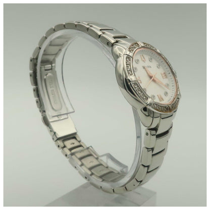 Bulova Diamonds Women's Japanese Quartz (Battery-Powered) Watch 96R176-PO - Image #3