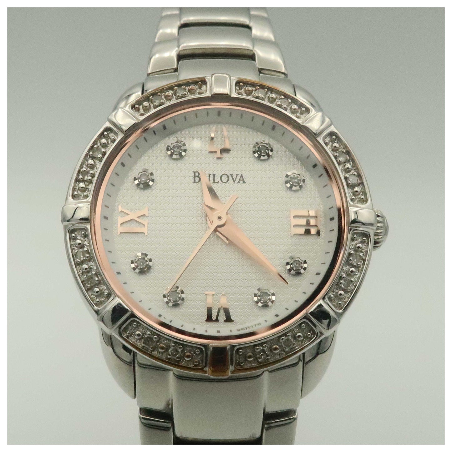 Bulova Diamonds Women's Japanese Quartz (Battery-Powered) Watch 96R176-PO - Image #5