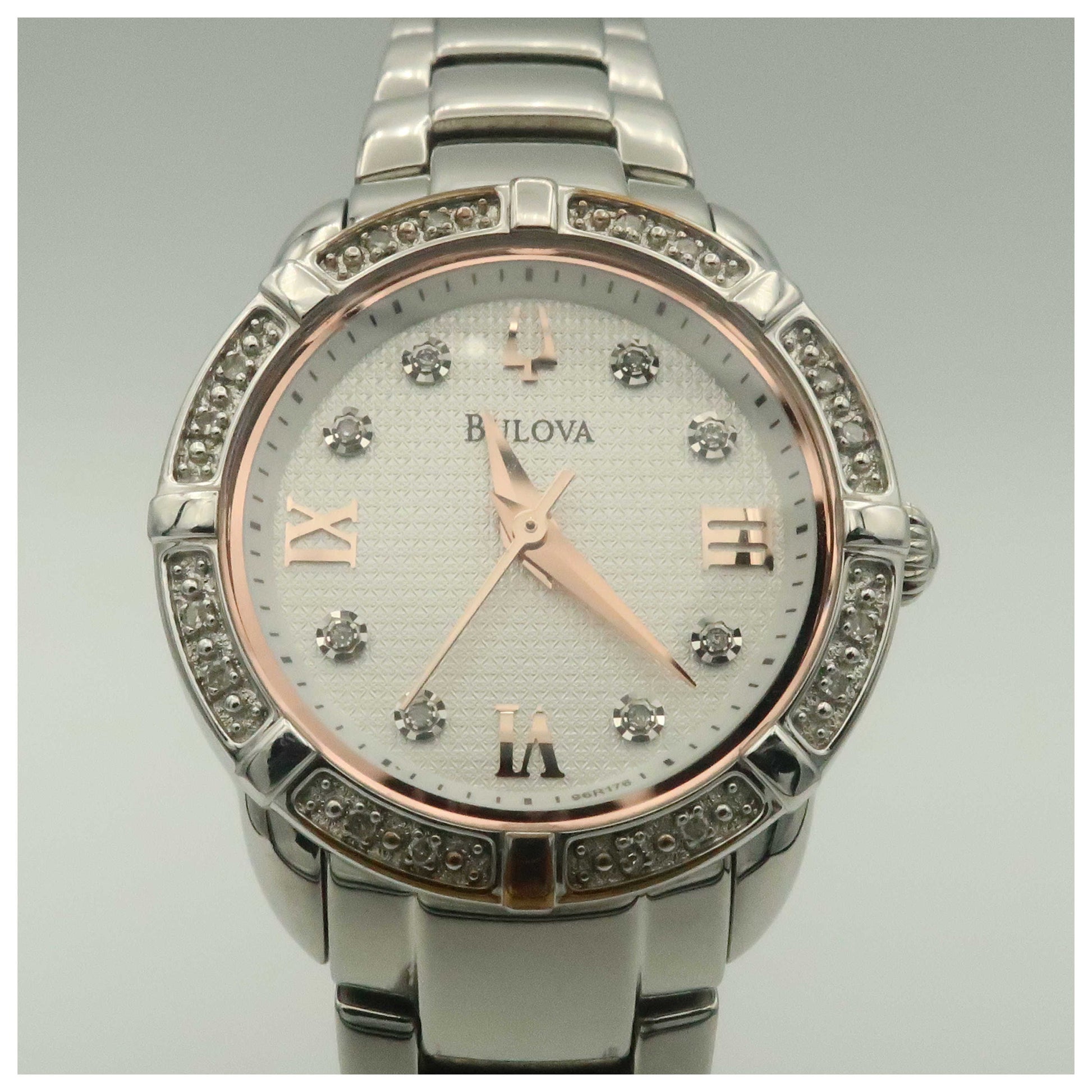 Bulova Diamonds Women's Japanese Quartz (Battery-Powered) Watch 96R176-PO - Image #5