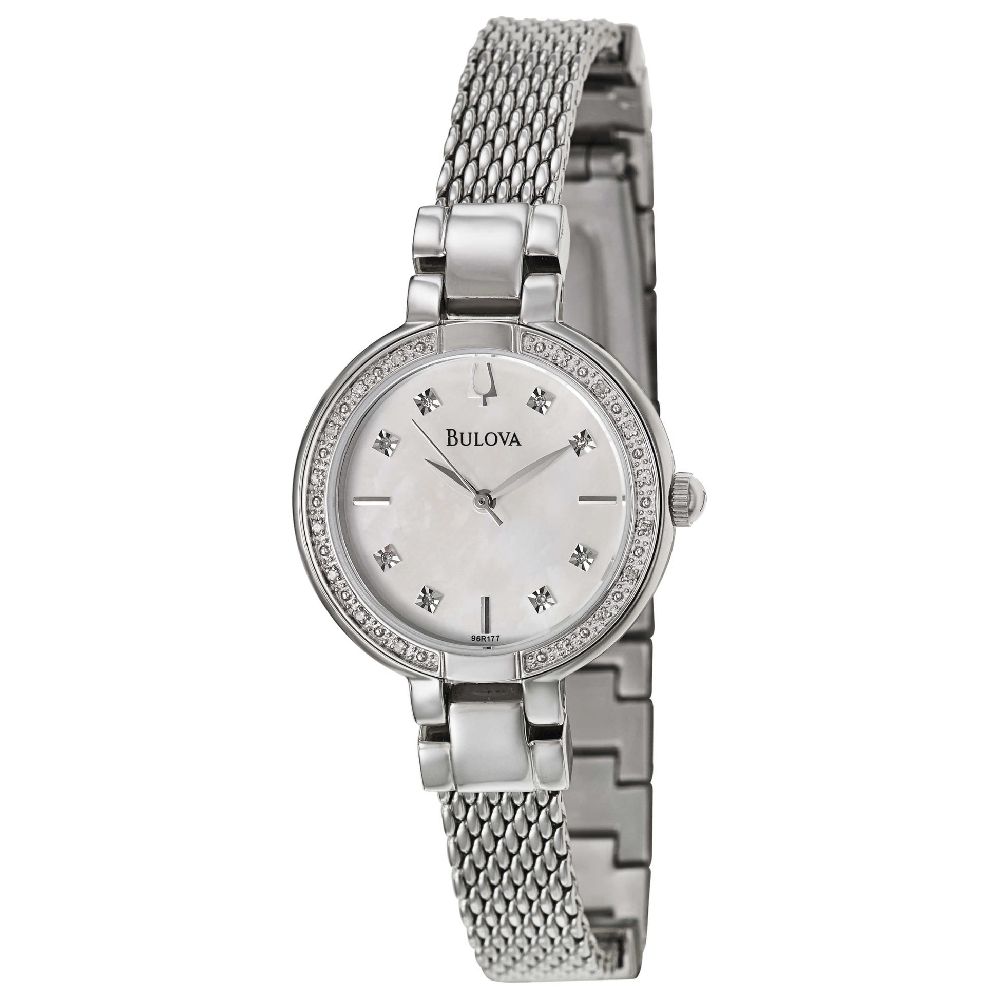 Front view of Bulova Aracena Women's Japanese Quartz (Battery-Powered) Watch 96R177