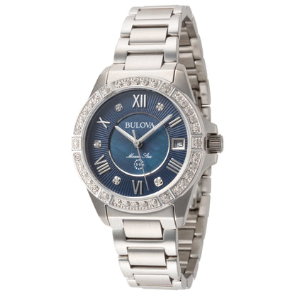 Front view of Bulova Marine Star Women's Quartz Watch 96R215