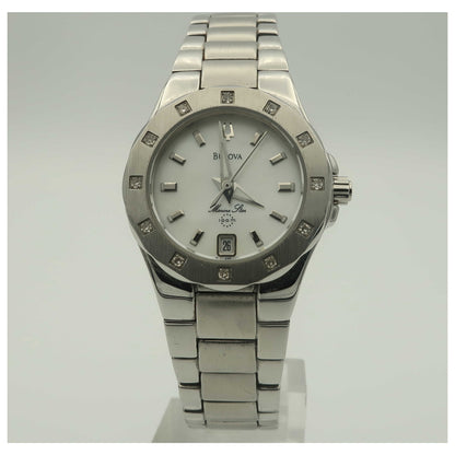 Front view of Bulova Marine Star Women's Watch 96R24-PO