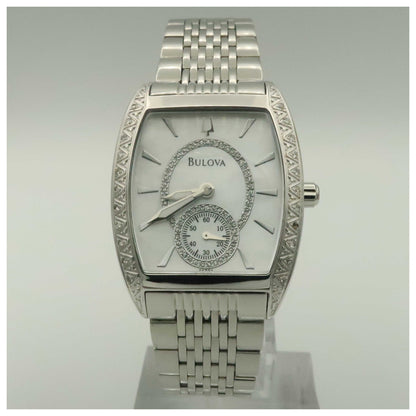 Front view of Bulova Diamonds Women's Quartz Watch 96R50-PO