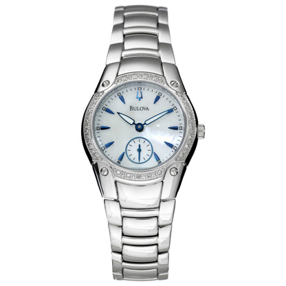 Front view of Bulova Diamonds Women's Quartz Watch 96R55