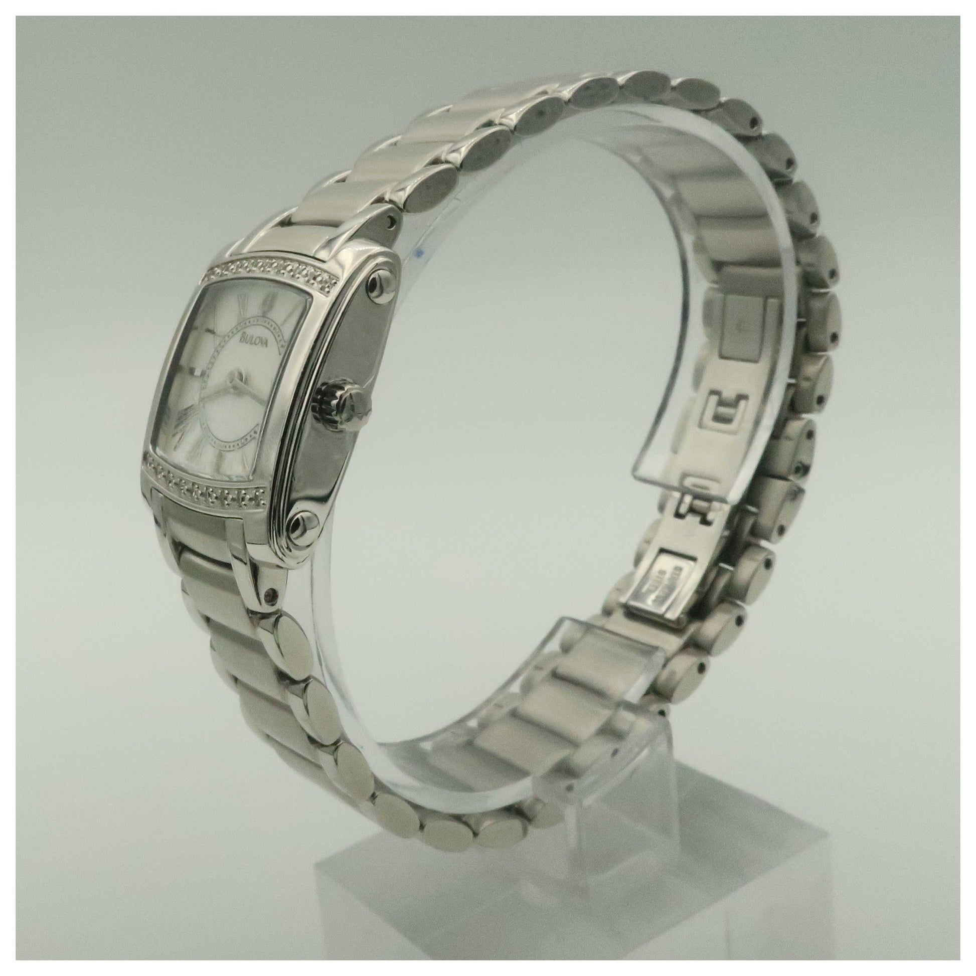 Bulova Diamonds Women's Quartz Watch 96R56-PO - Image #4