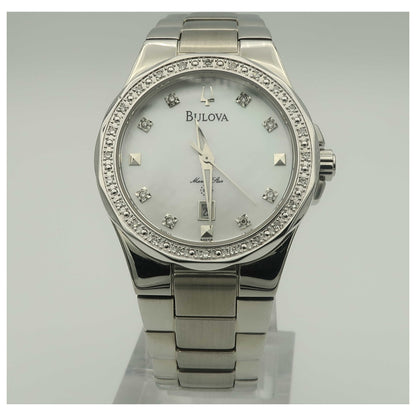 Front view of Bulova Marine Star Women's Quartz Watch 96R58-SD