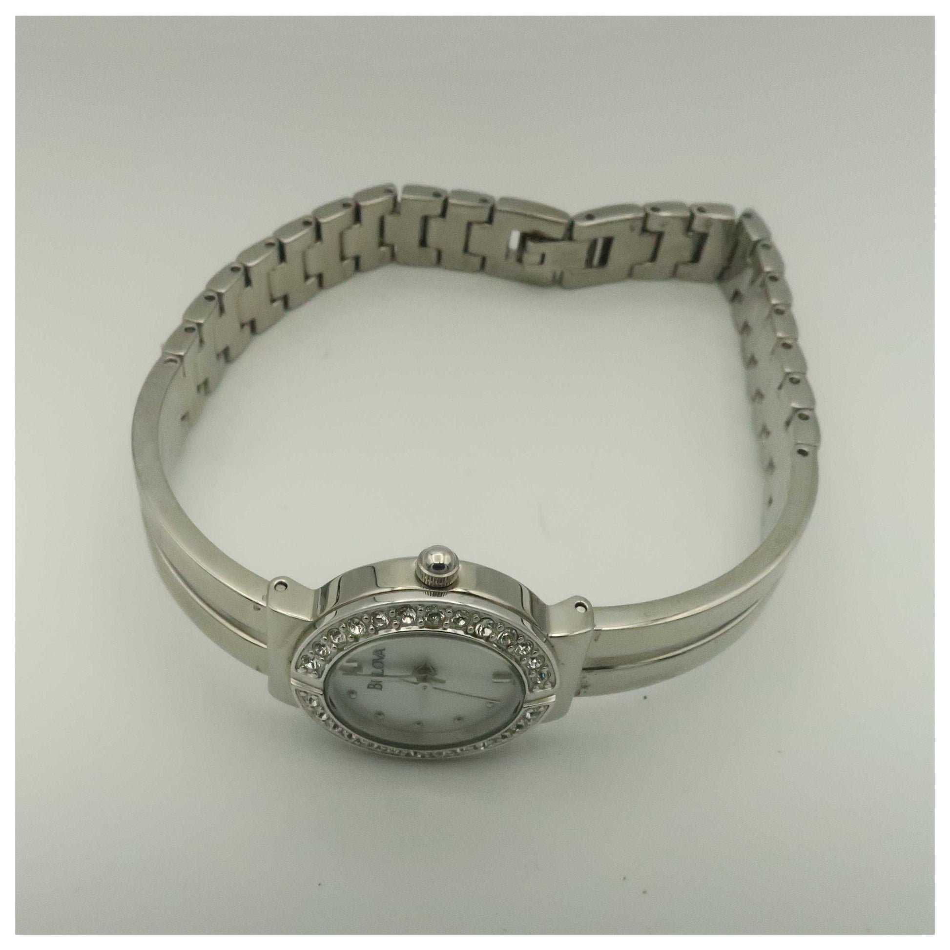 Bulova Crystal Women's Quartz Watch 96T09-PO - Image #8