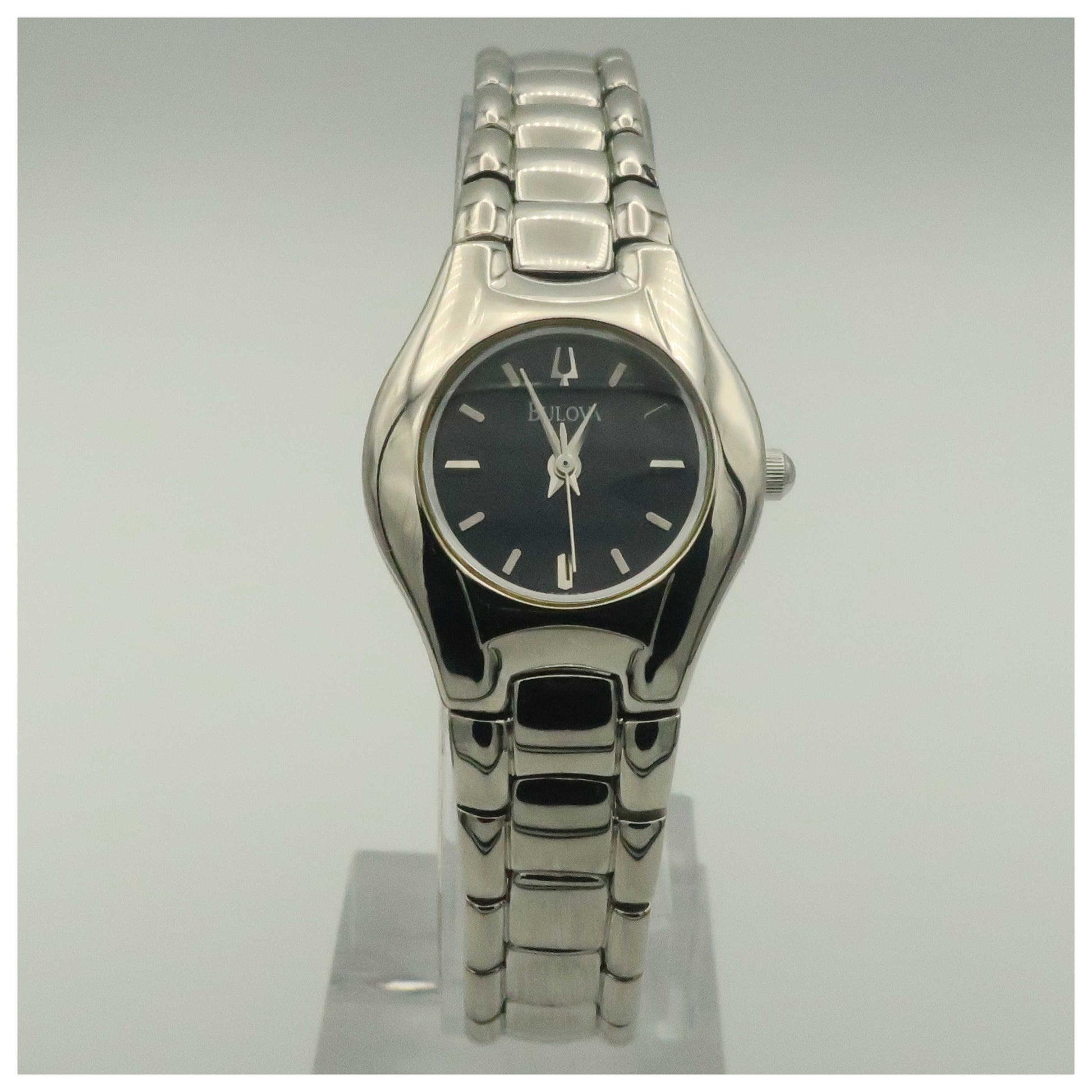 Front view of Bulova Dress Women's Quartz Watch 96T12-PO