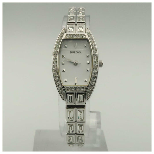 Front view of Bulova Crystal Women's Japanese Quartz (Battery-Powered) Watch 96T26-PO