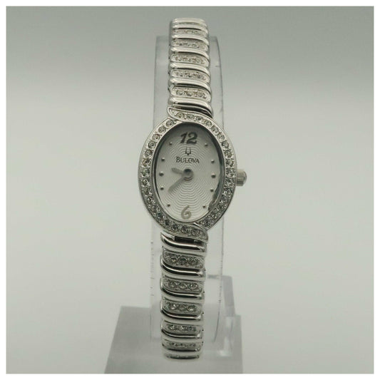 Front view of Bulova Crystal Women's Quartz Watch 96T53-SDV