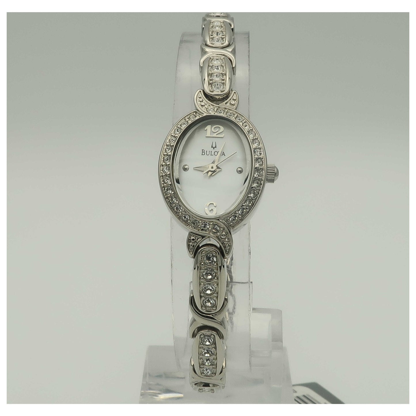Front view of Bulova Crystal Women's Quartz Watch 96X109-SDV