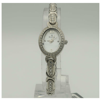 Front view of Bulova Crystal Women's Quartz Watch 96X109-SDV