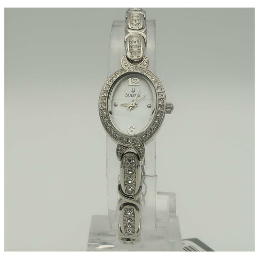 Front view of Bulova Crystal Women's Quartz Watch 96X109-SDV