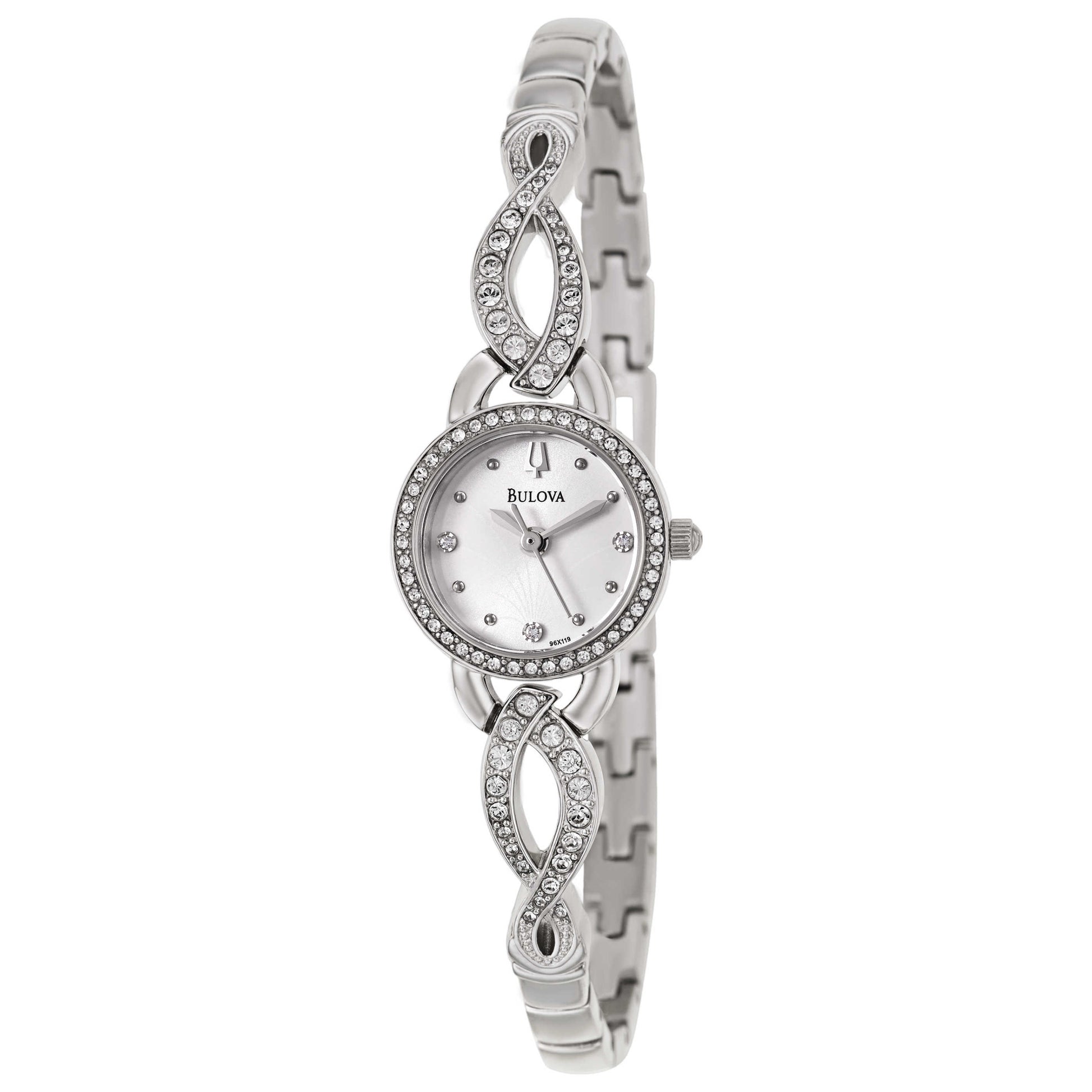 Front view of Bulova Crystal Women's Quartz Watch 96X119