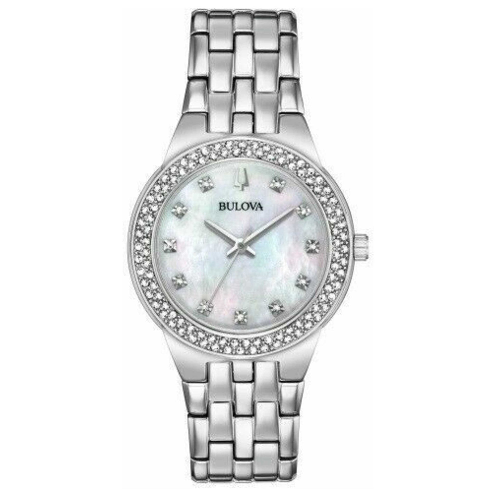 Front view of Bulova Swarovski Women's Quartz Watch 96X144