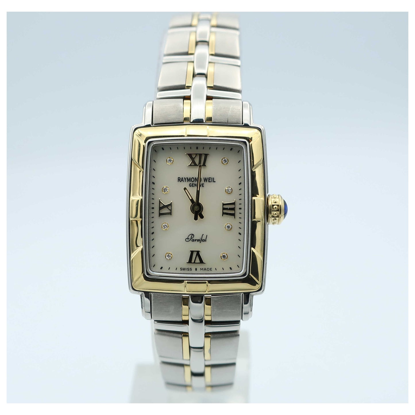 Front view of Raymond Weil Parsifal Women's Swiss Quartz (Battery-Powered) Watch 9740-STG-00995-PO