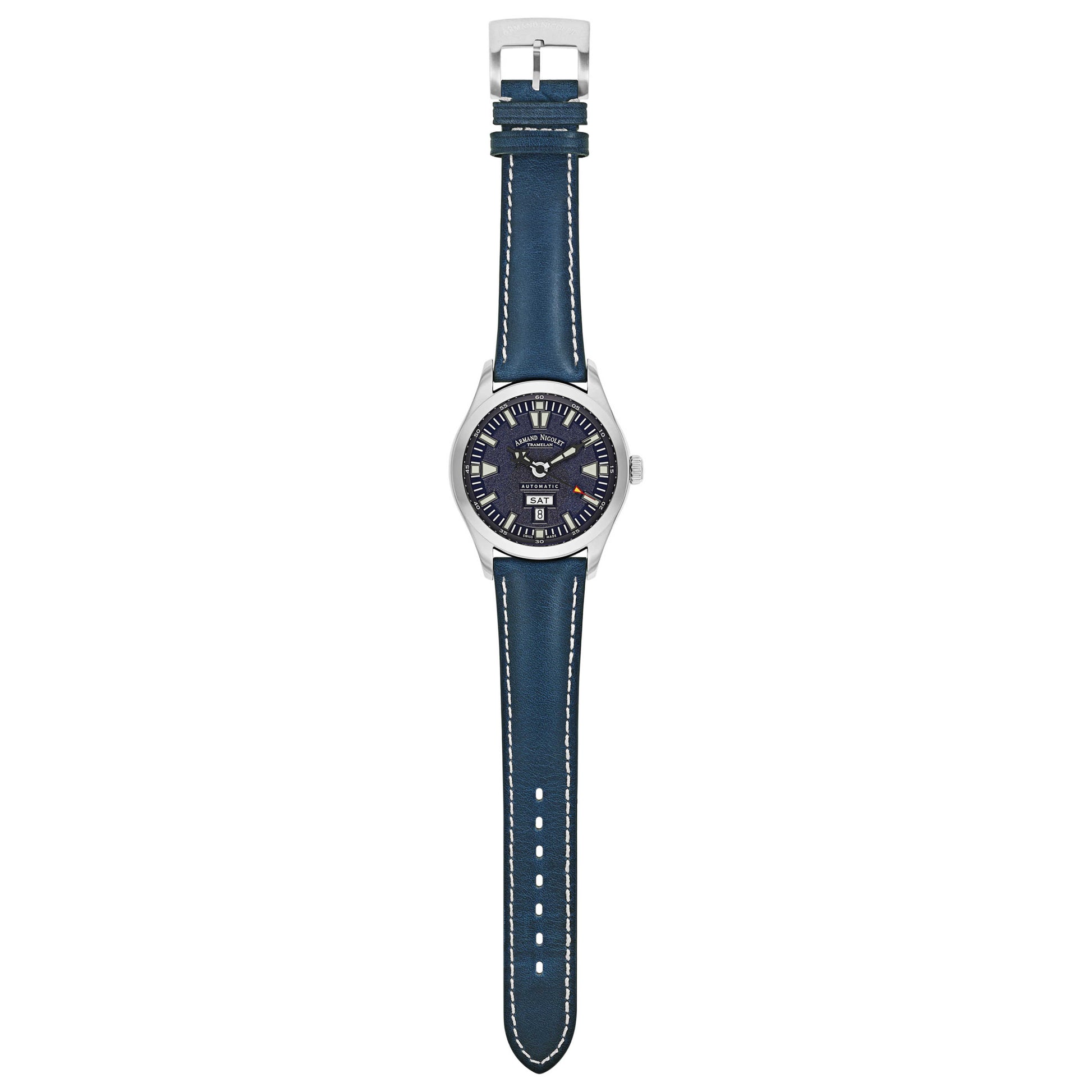 Armand Nicolet M02 Men's Automatic Watch 9740M-BU-P140BU2 - Image #8