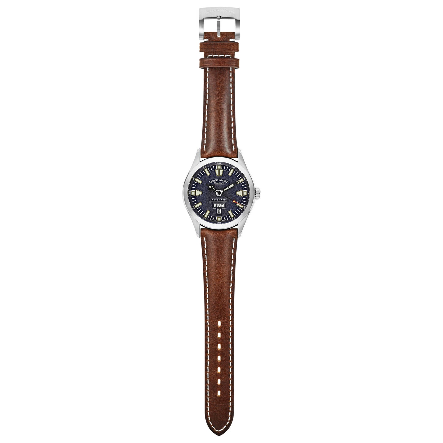 Armand Nicolet M02 Men's Automatic Watch 9740M-BU-P140MR2 - Image #8