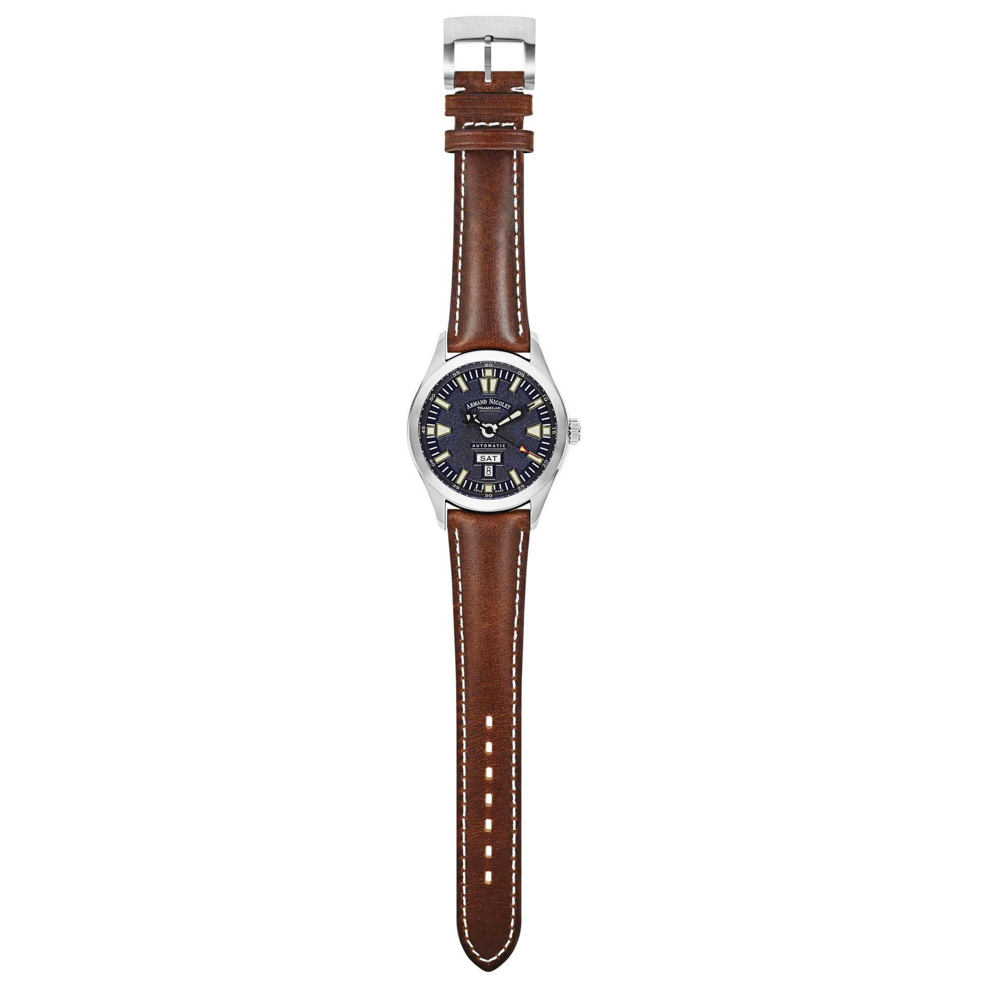 Armand Nicolet M02 Men's Automatic Watch 9740M-BU-P140MR2 - Image #8