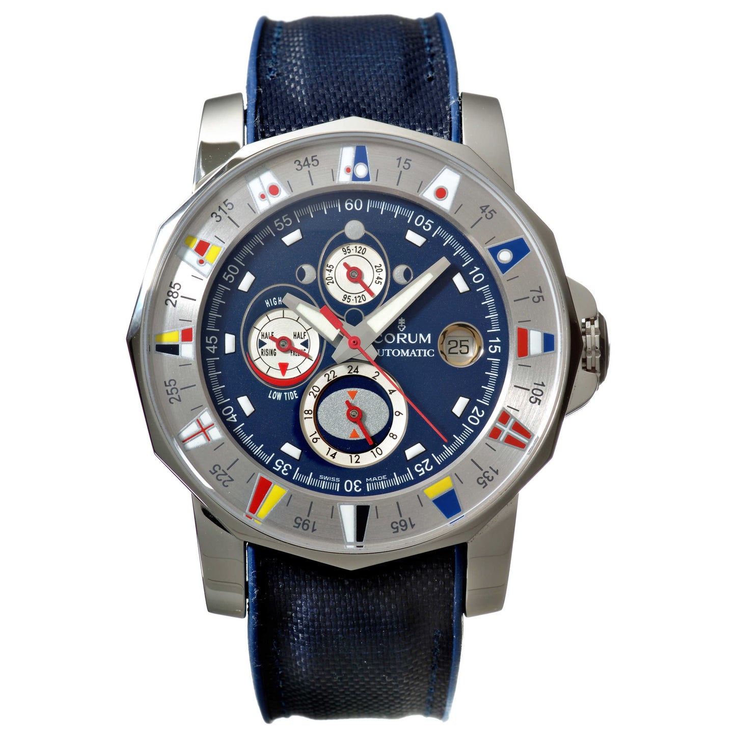 Front view of Corum Admiral's Cup Men's Automatic Watch 977-630-20-F603-AB32